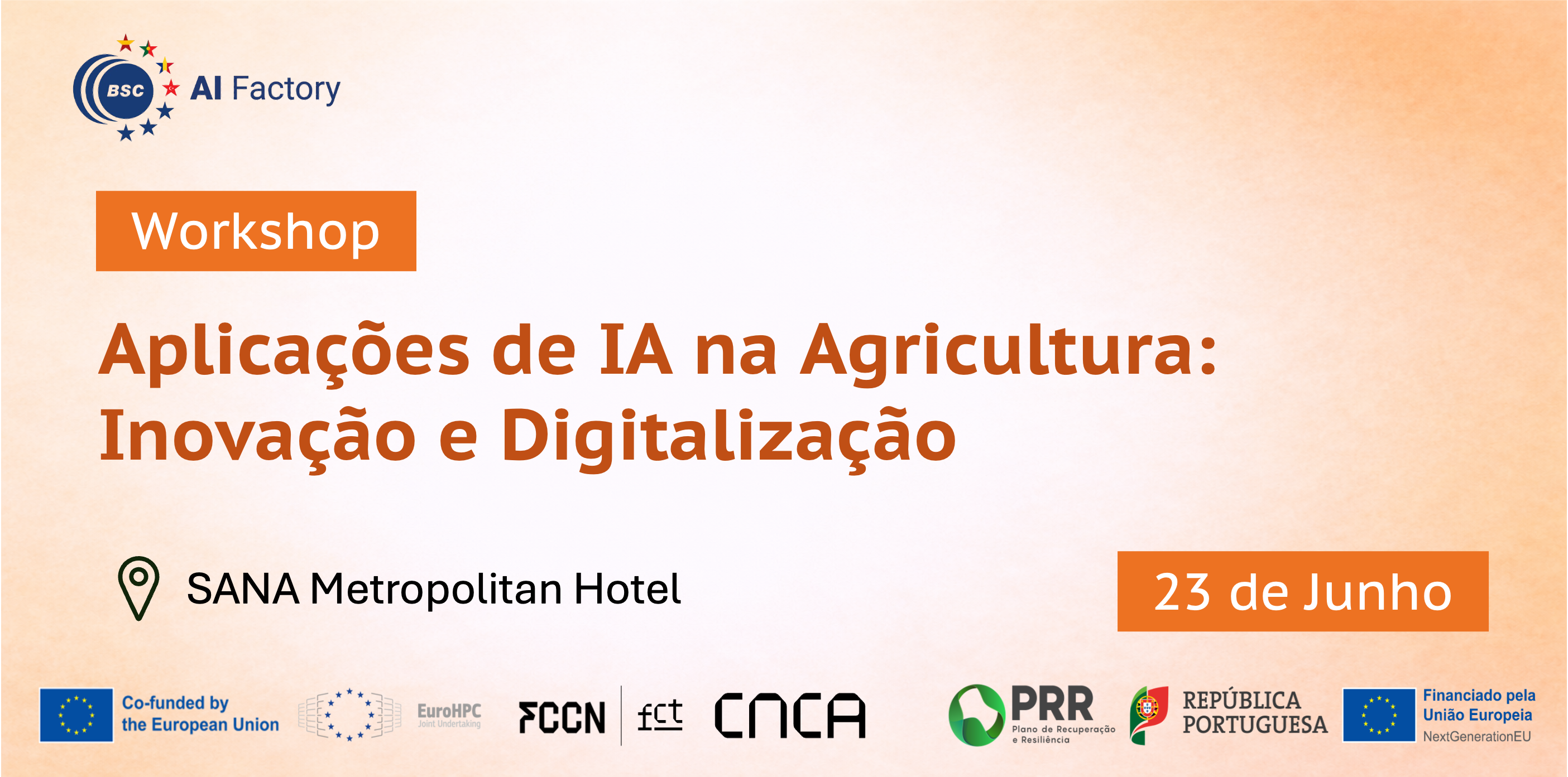 Workshop Presencial Prático em Lisboa– Aplicações de IA na Agricultura: Inovação e Digitalização