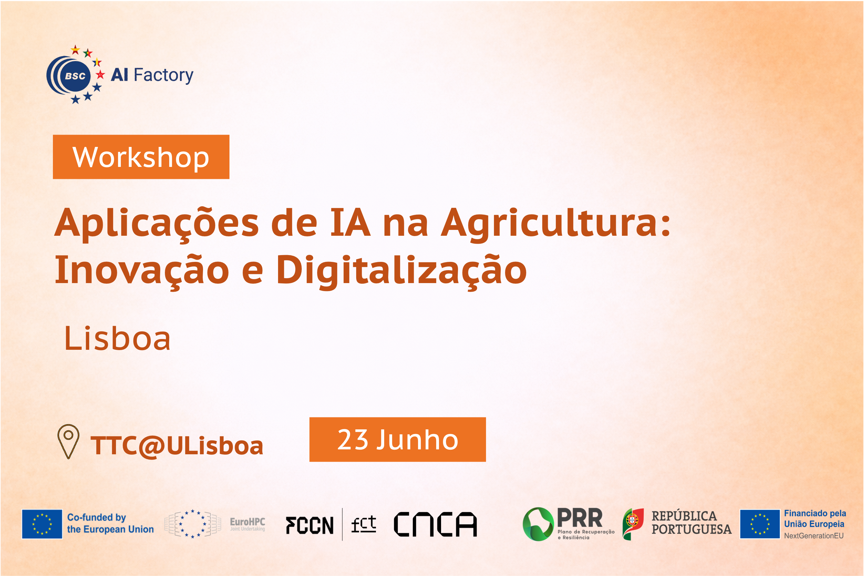 Workshop Presencial Prático em Lisboa – Agricultura