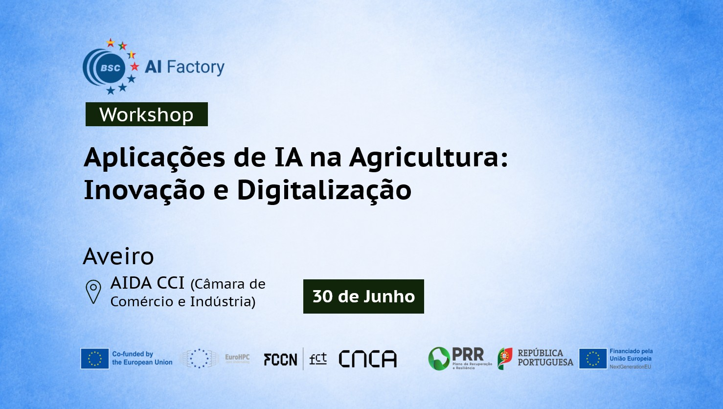 Workshop Presencial Prático em Aveiro – Aplicações de IA na Agricultura: Inovação e Digitalização