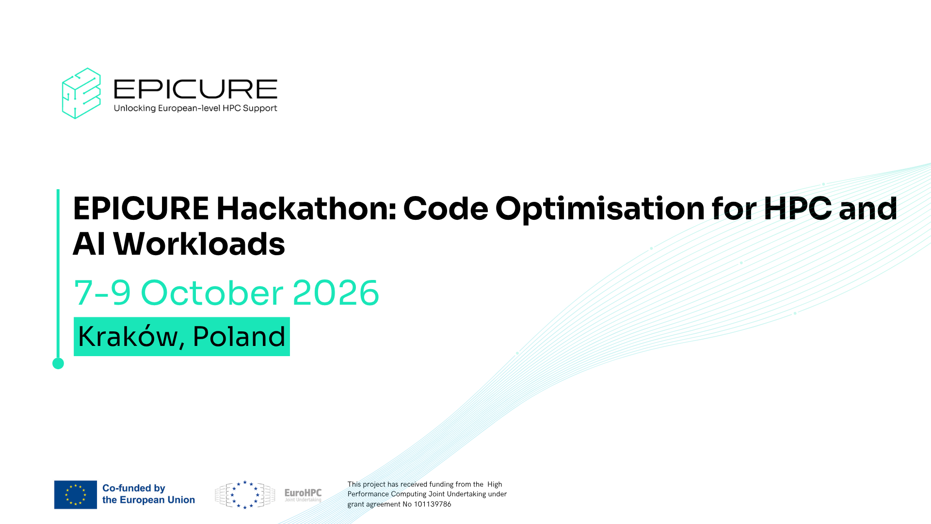 EPICURE Hackathon: Code Optimisation for HPC and AI Workloads